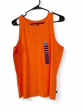 GAP Bright Orange Ribbed Tank Top